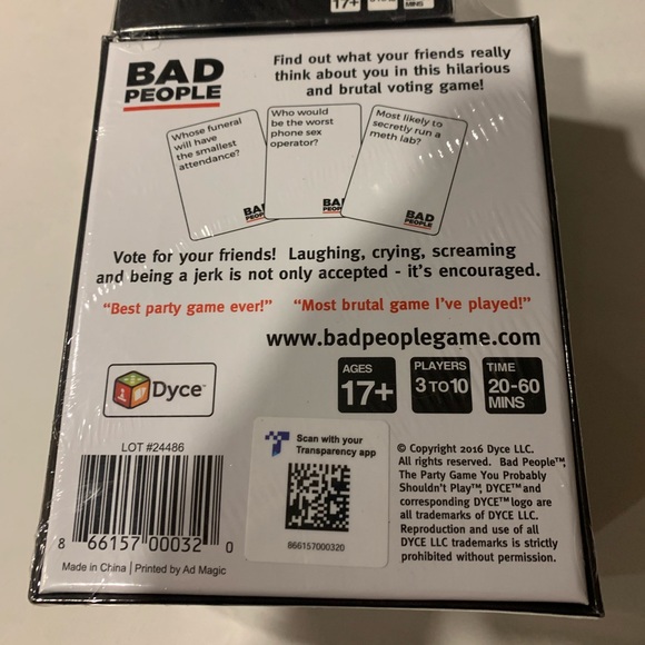 Bad People Card Game w Expansion Pack - Picture 2 of 8